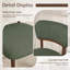 Chaise de salle à manger rembourrée en boucle de style milieu du siècle avec dossier incurvé (ensemble de 4)-1683102698