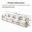 Canapé modulaire Free Free, canapé modulaire, canapé 4 places, canapé modulaire, chenille-1269144010