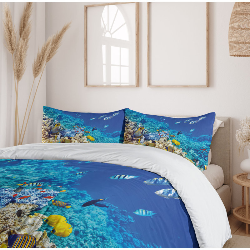 Coastal Polyester Duvet Cover, Twin