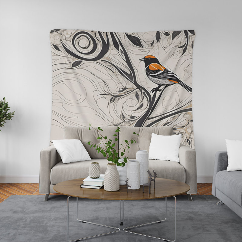 Tapisserie murale, H 88 po x l 104 po