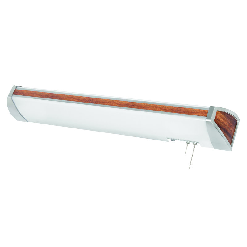 Applique murale 3 lumières Esker, 5,38" H x 39,94" L x 6,25" D, Acajou