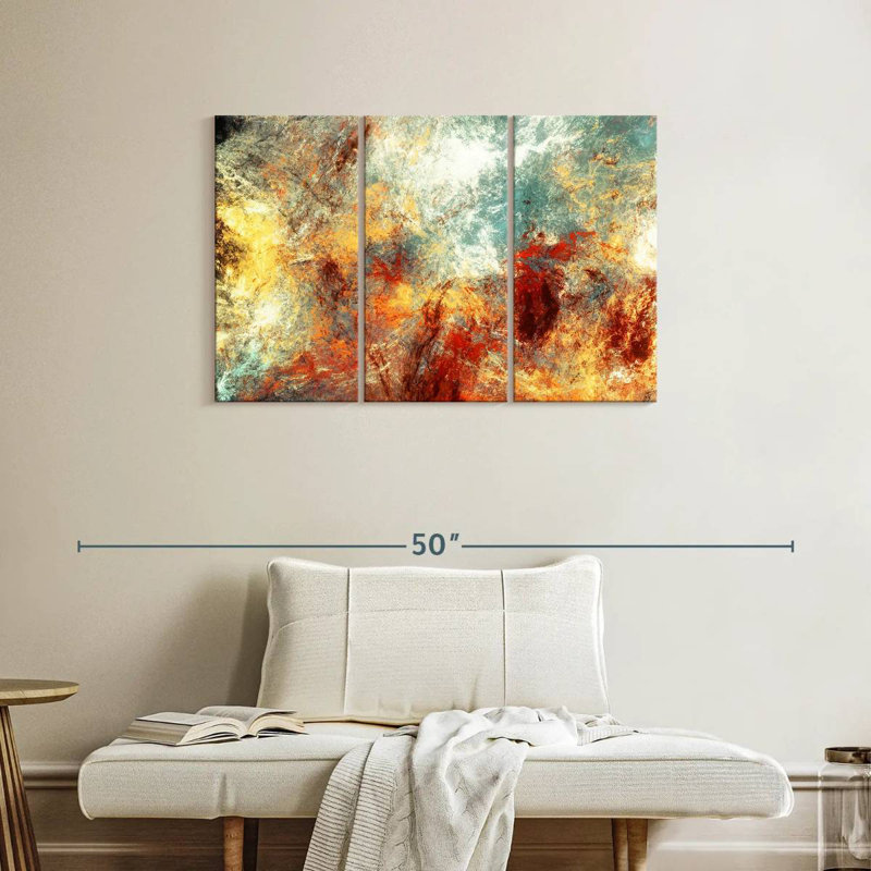 Feu abstrait Avery, H 24 po x l 38 po