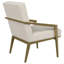 Fauteuil d'appoint rembourré en métal Merriman-592567699