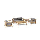 Palermo Outdoor 12 - Piece Teak Conversation Set