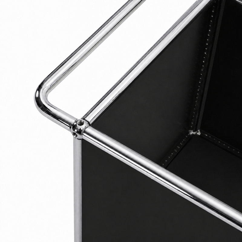 Armoires de bureau modulaires en métal avec tablettes réglables, Noir