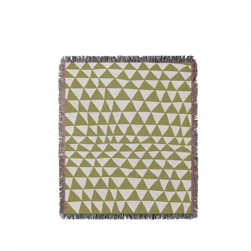 Jeté en coton Kelia, Grand lit, Sarcelle / Beige