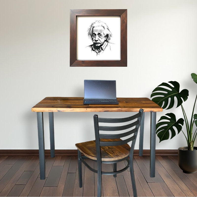 Reclaimed Wood Desk, 30" H x 48" W x 24" D