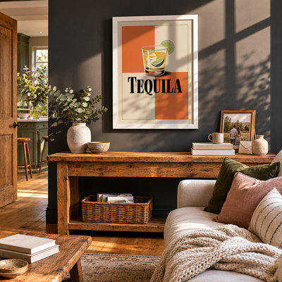Tequila Retro - Framed Print