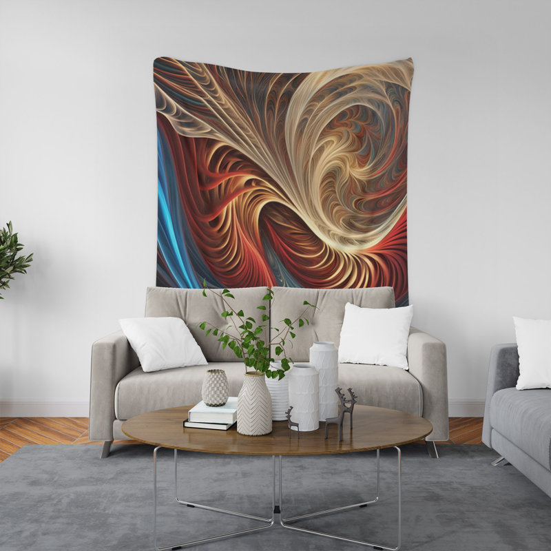 Tapisserie murale, H 80 po x l 68 po x P 0,8 po