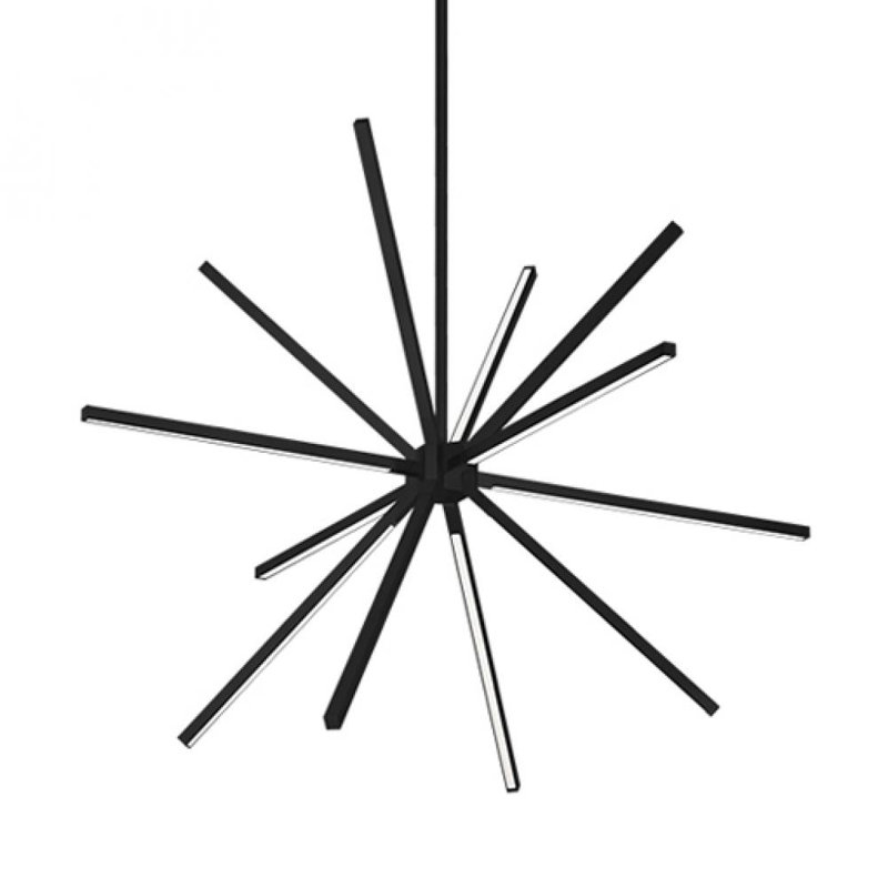 Sirius Minor Black LED Sputnik Chandelier 32.75 in