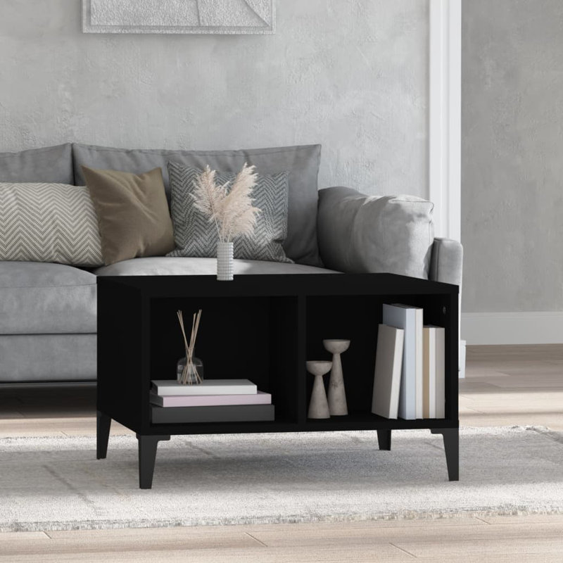 Itasha Four Leg Coffee Table with Storage, White