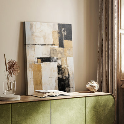 Série ABSTRACT CDII - Toile tendue avec châssis de qualité supérieure - Prêt à être accroché