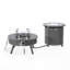Table de foyer d'extérieur au propane avec couvercle H 20 po x l 29 po Walbrooke-88692505