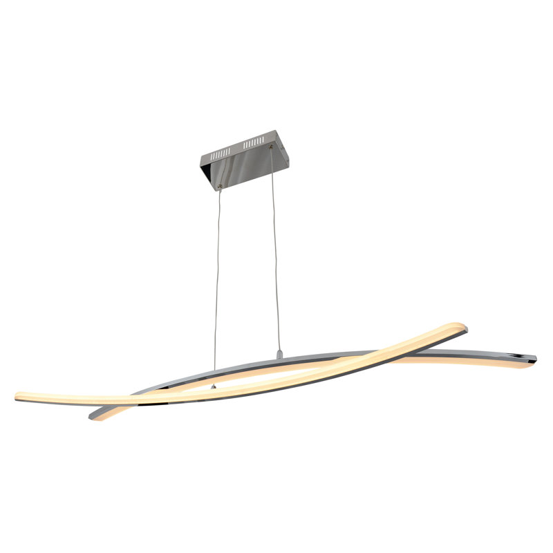 Curve - Light Silver LED Kitchen Island Pendant