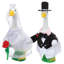 Couple de mariage grandes tenues d'oie