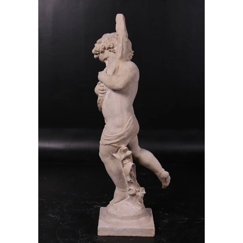 Statue de Cupidon avec poisson taille réelle
