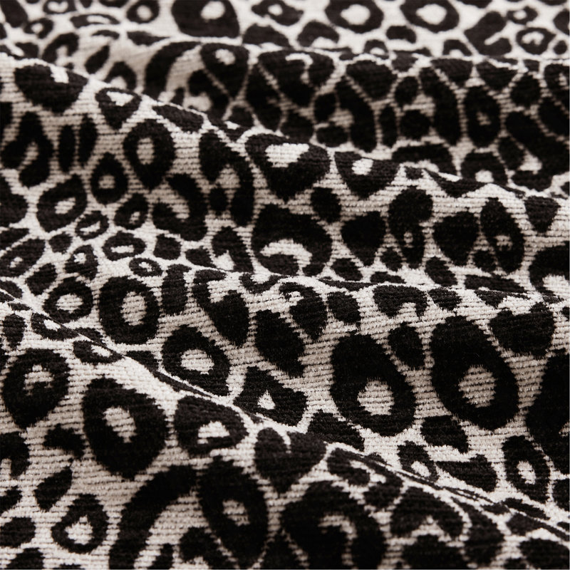 Comfy Chenille Leopard Printing Loveseat Sofa,Delicate Tassel Edge,Movable Ottoman,Modern Fashion Style,Ergonomic Back and Seat Design,Easy Assembly,Deep Seat Couch for Living Room