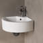 Lavabo de salle de bain en porcelaine vitreuse avec trop-plein
