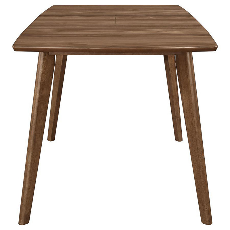 Table de salle à manger rectangulaire en noyer naturel