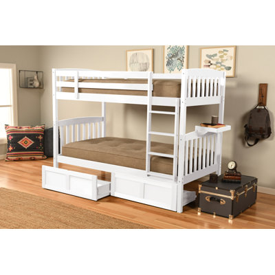 Thomson Twin Bunk Bed with Storage Drawers and Tray, Mattress not Included by Greyleigh Baby & Kids