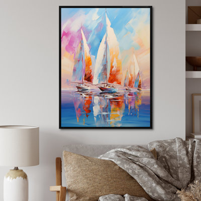 Voiliers abstraits, vents III - bateau à voile, impressions sur toile