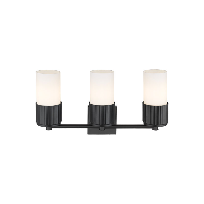 Makhayla 3 - Light Dimmable Vanity Light, White, Matte Black