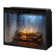 Dimplex Revillusion Built-In Electric Firebox Weathered Concrete Interior with Front Glass Panel