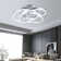 Alliber 3 - Light 23.23'' Simple Geometric LED Semi Flush Mount