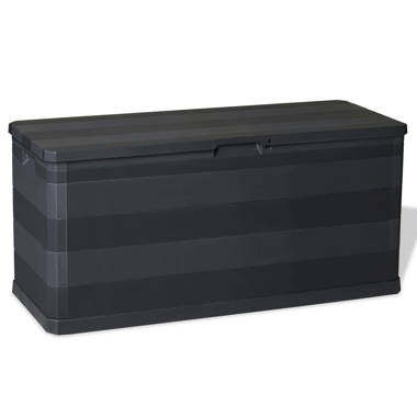 Dakota Fields Akshaj Water Resistant Plastic Deck Box in Anthracite &  Reviews