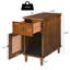 Table de bout classique en bois avec tiroir et armoire de chevet compacte pour le salon et la chambre à coucher