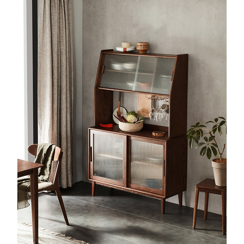 All Solid Wood Simple Food Cabinet