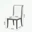Ensemble de 2 chaises de salle à manger rembourrées avec lignes courbes-1974609181