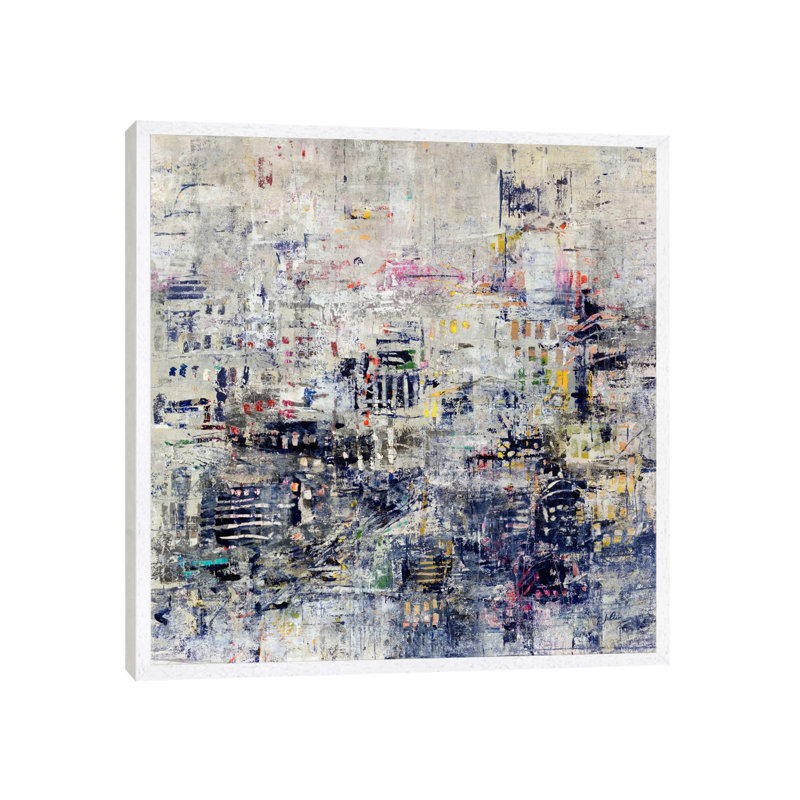 Wee Hours by Julian Spencer - Painting on Canvas, 66.04 cm H x 66.04 cm W, White Framed Canvas