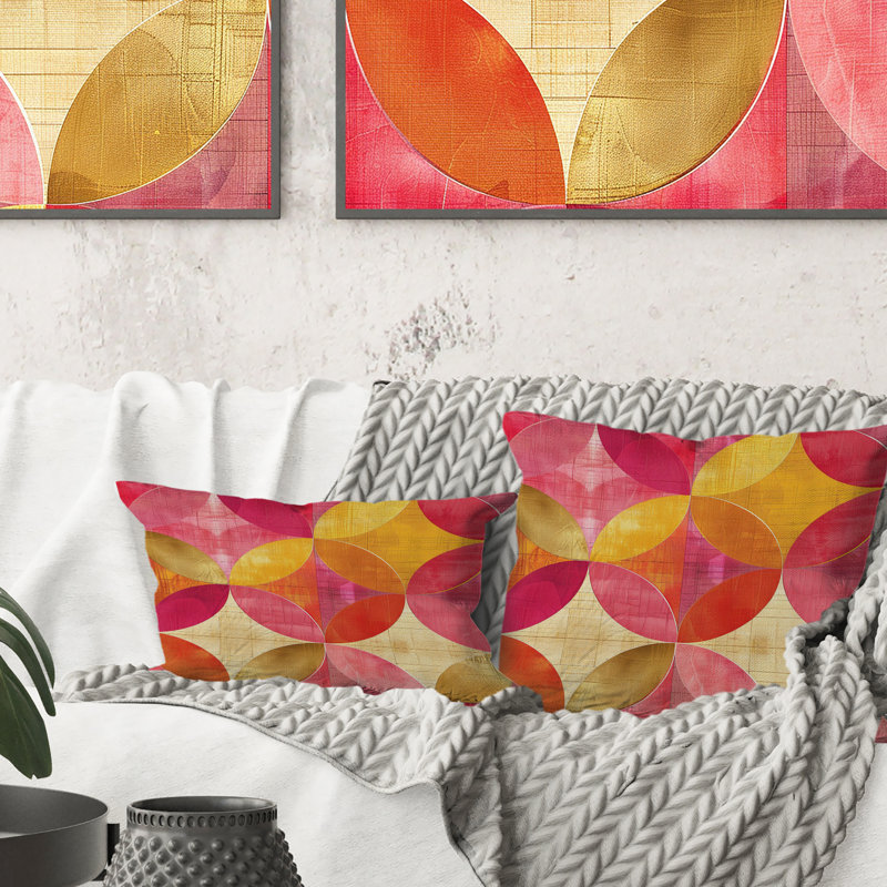 Coussin lombaire rétro Mid-Century