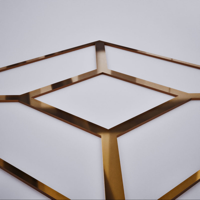 Panneaux muraux décoratifs en acrylique Marion, moyen, l 15 3/8 po x H 15 3/8 po x T 1/8 po, miroir bronze Marion, Bronze