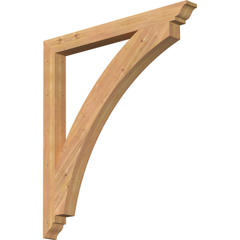 Support traditionnel Thorton, Cèdre rouge, 44"H x 3.5"W x 40"D
