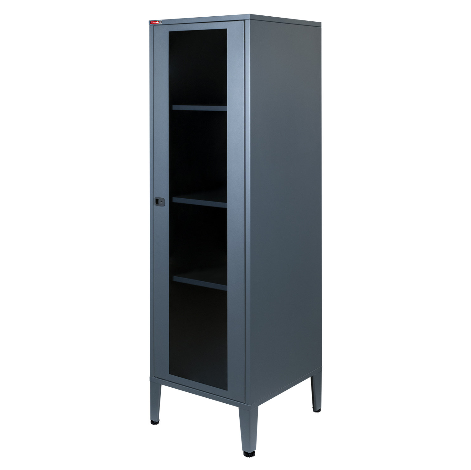 Image showcasing LANDE Home Office 3 - Shelf Storage Cabinet | Wayfair
