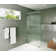 Gaia 40 in. x 78 in. Frameless Fluted Single Fixed Shower Panel