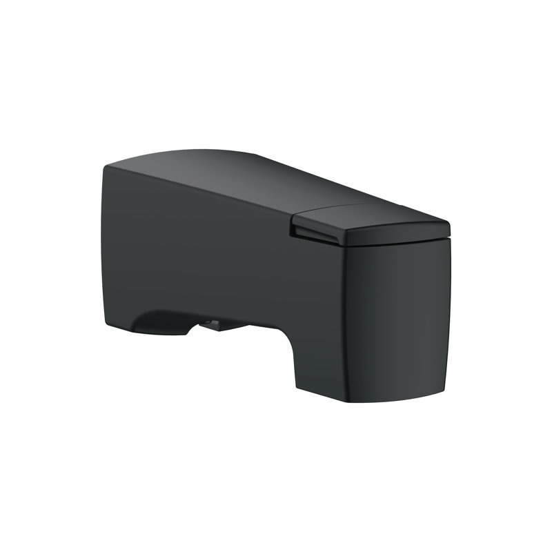 Wall Tub Spout with Diverter, Satin Black