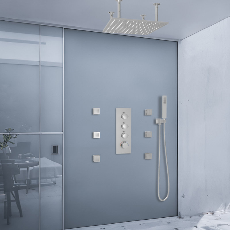 All-In-One Kit with Rough in-Valve, Brushed Nickel