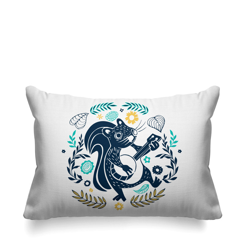 Feld Reversible Throw Pillow, Teal