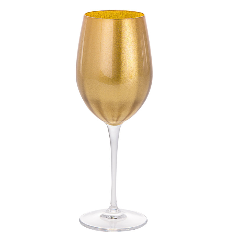 Verre à vin à tige Rodgers, Or, 18 oz