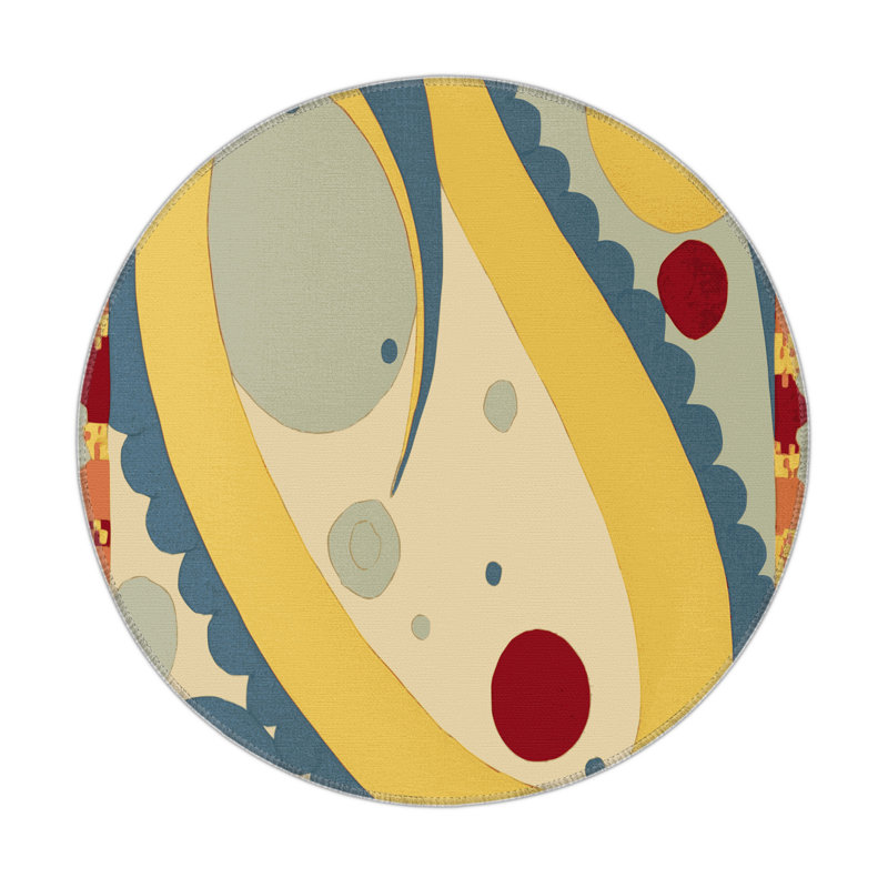 Breezy Jive Indoor And Outdoor Area Rug, Round 5'