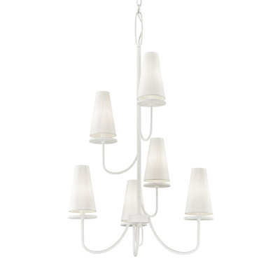 Walling 6 - Light Dimmable Tiered Chandelier