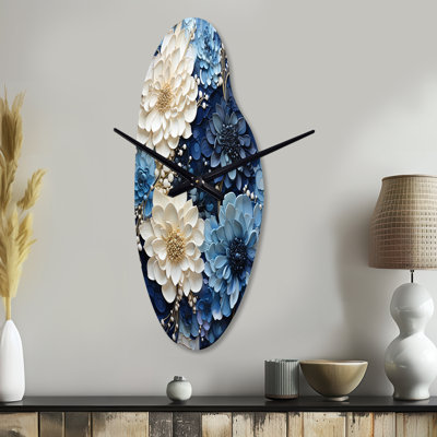 Sculpture horloge murale liquide en forme de spirale I
