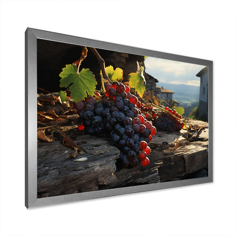«Scenic Sculptural Vinescape», reproduction d'art sur toile, Cadre simple argenté, H 12 po x l 20 po x P 1 po
