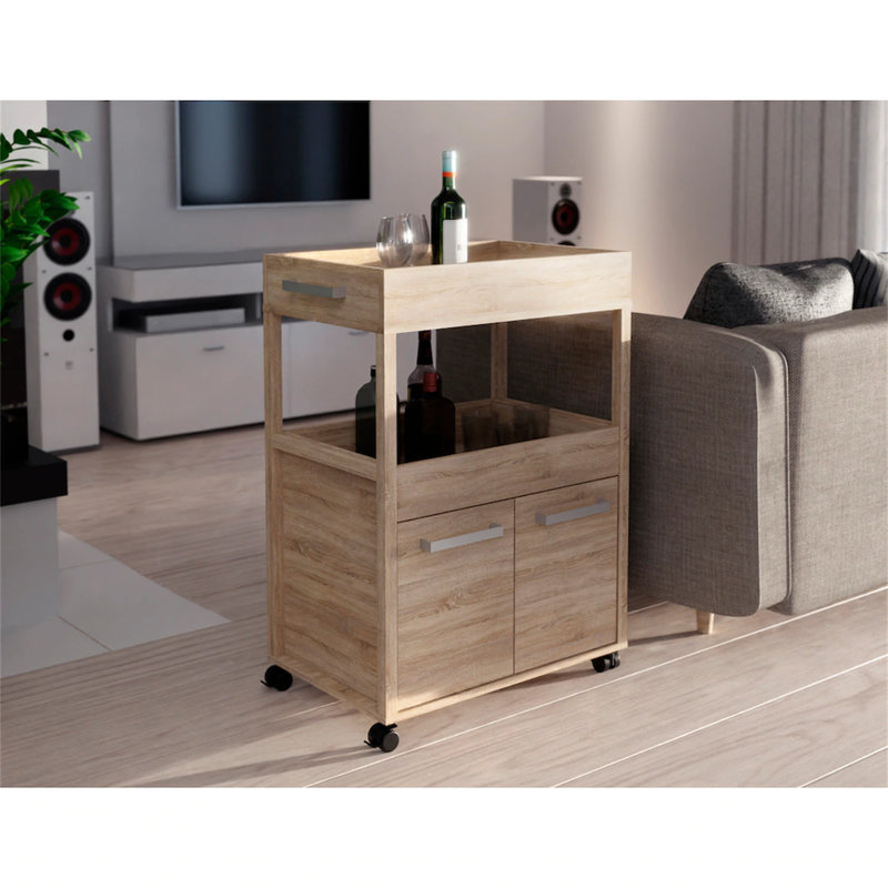 Crannell 60cm Bar Cabinet, Sonoma Oak