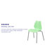 Chaises de vestibule empilables en plastique Oliverson-31020529