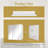 30'' x 26'' Double Door Beveled Medicine Cabinet With Mirror Door & Removable Shelves, No Assembly（White）-2132116890