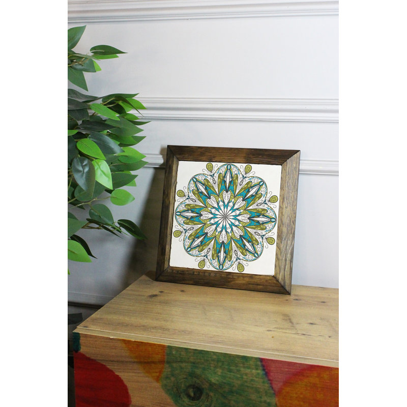 Peinture décorative encadrée, H 6,1 po x l 6,1 po